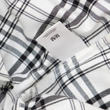 Express Mens Plaid Button Up Knit Button Up Shirt 1669f83978fc54 White / Black M