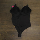 Maidenform Womens Firm Control Tummy Shaping Multiway Thong Bodysuit Black 2XL