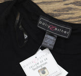 Polly & Esther Juniors Solid Scoop-Neck Stretch Skimmer Top Black M