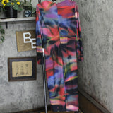 Vince Camuto Womens Printed Long-Sleeve Bodycon Dress VC4M5555 Blue Multi 14