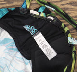 Coco Reef Contours Clarity Bandeau Tankini Top Midnight Plumeria Black Multi 32C
