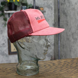 Idea Mens Vintage Mt. Rushmore Suede Snapback Trucker Cap Hat Red OS