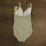 Michael Michael Kors Cheetah Surplice One Piece Swimsuit Safari Green Multi 10