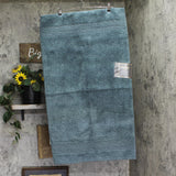 Fieldcrest Spa Bath Rug Plush Mat Rectangle Mineral Blue 24x40