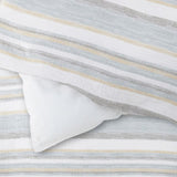 Linden Raine Cotton 3-pc. Duvet Cover Set Abyss Green King / Cal King