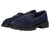 Clarks Suede Lauryl Step Loafer 26184351 Navy Blue 10W