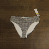 Cece Full Coverage Mid Rise Swim Bottoms 26CC306CB Black / White M