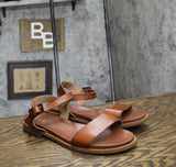 MIA Womens Peyton Round Toe Sandals MH2715 Cognac Brown 10M