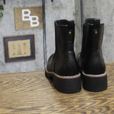 Universal Thread Womens Faux Leather Pull On Chelsea Boots Black 9.5M