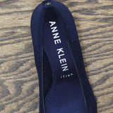 Anne Klein Womens Rebecca Pump Heeled Shoes REBE02F9 Navy Knit Blue 8.5M