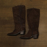 Universal Thread Patsy Tall Fringe Western Boots 94463426 Chocolate Brown 8.5M
