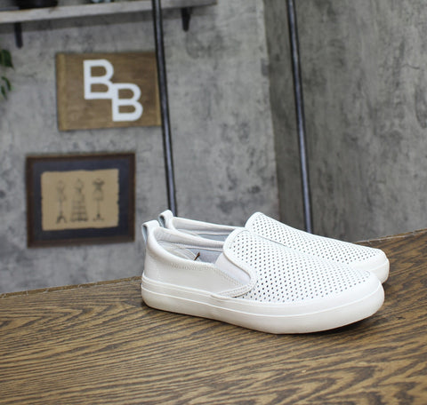 Sperry Womens Slip On Crest Twin Sneaker 13934034 White 5.5M