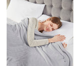 Serta Plush Electric Heated Blanket ST54-0127 84667711 Light Grey Queen