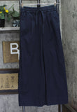 Carla Rockmore Collection Twill Straight Leg Safari Pants Midnight Blue P2XS