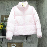 All In Motion Womens Zip Front Puffer Jacket 94659439 Light Pink M