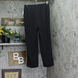 Kasper Womens Lennox Pull On Mid Rise Wide-Leg Pants 10891949 Black M