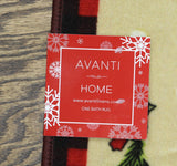 Avanti Snowman Gathering Bath Mat Christmas Holiday Rug Red Black Multi 20 x 30