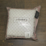 J. Queen New York Santa Rosa Square Decorative Throw Pillow Linen Brown 18"