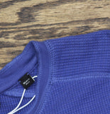 Vince Pima Cotton-Blend Thermal Long-Sleeve T-Shirt Light Faded Cobalt Blue L