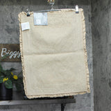 Better Trends Cotton Shaggy Border Ruffle Bath Rug Beige Brown 17 in. x 24 in.