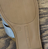 Tommy Hilfiger Triple Strap Slide Open Toe Flat Sandals Light Denim Blue 7M