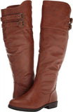 Journee Collection Extra Wide Calf Heel Riding Boots Tori Boot Brown 8M-XWC