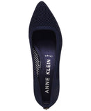 Anne Klein Womens Rebecca Pump Heeled Shoes REBE02F9 Navy Knit Blue 8.5M
