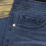 DG2 by Diane Gilman Womens Pull-On Denim Stretch Jeans Blue See Measurements
