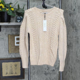 Calvin Klein Pointelle Mixed Stitch Sweater M2XSB716 Blush Combo Brown Pink XS