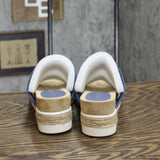 Easy Street Women's Maryann Wedge Sandal MARAN Denim Croco Blue 7W