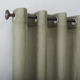 No. 918 Erica Crushed Sheer Voile Grommet Curtain Panel Green 51x72