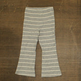 Tommy Hilfiger Girls Toddler Striped Ribbed Flare Leg Pants Gray Stripe 3T