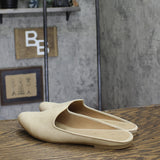 Sun + Stone Womens Slip On Ninna Mules 10009059400 Ivory Snake Brown 9.5M