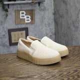 Clarks Mykah Shine Slip-On Sneakers 26187656 Natural Raffia Brown 6.5M