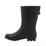 A New Day Womens Vicki Mid Calf Rain Boots 53855422 Matte Black 12M