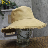 Physician Endorsed Womens Canvas Castaway Bucket Hat Taupe Brown
