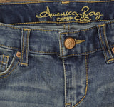 American Rag Womens Denim Rolled Bermuda Shorts 2617134 Blue 1