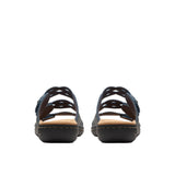 Clarks Womens Laurieann Ruby Flat Sandal 26177346 Navy Leather Blue 7M