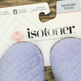 Isotoner Women's Diamond Quilted Microterry Hoodback Slippers Light Purple XL