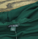 Wild Fable Lace Drop Waist Mini Skater Dress with Built-In Briefs Green L