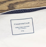 Charter Club Pima Cotton Button-Shoulder Boat-Neck Top 54700P143 White PS