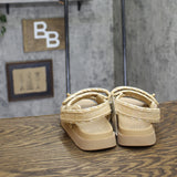 A New Day Womens Tilly Raffia Platform Footbed Sandals 92611752 Tan Brown 6M