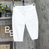 DG2 by Diane Gilman Womens Classic Stretch Pull-On Bermuda Short Ivory White S