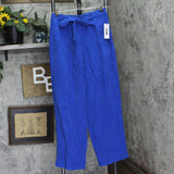 DKNY Womens Twill Tie-Front Pleate Lapis Blu 4 P4GKTX72 Lapis Blue 4