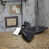 A New Day Womens London Lace Sling Back Bow Flats 94303529 Black 10M