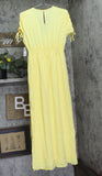 Bar III Woven Smocked-Waist Maxi Dress 100150770 Wildflower Yellow M