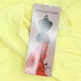 Nina Leonard Tunic Sleeveless Collared Top with Ruffle Hem Lemon Zest Yellow L