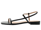 Lauren Ralph Lauren Womens Lainee Nappa Leather Sandals 802P04394001 Black 10B
