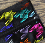 Betsey Johnson Womens Rhinestone Naomy Boot NAOM01S5 Black Multi 6M