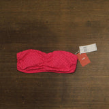 Andie Bandeau Eyelet Bikini Top AT389 Begonia Pink S